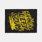 Radical Left S Funny Sarcastic Quote  フリースブランケット (正面(横))