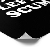 Radical Left S Funny Sarcastic Quote  ポスター (角)