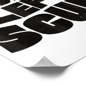 Radical Left S Funny Sarcastic Quote  ポスター (角)