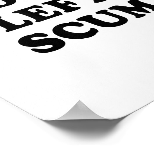 Radical Left S Funny Sarcastic Quote ポスター (角)