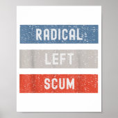 Radical Left S Funny Sarcastic Quote  ポスター (正面)