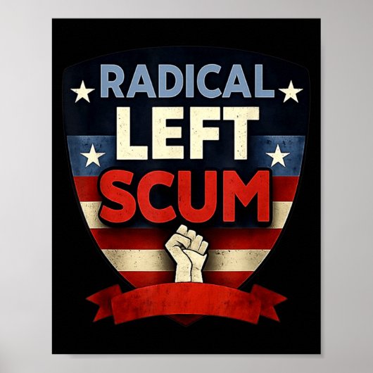 Radical Left S Funny Sarcastic Quote ポスター (正面)