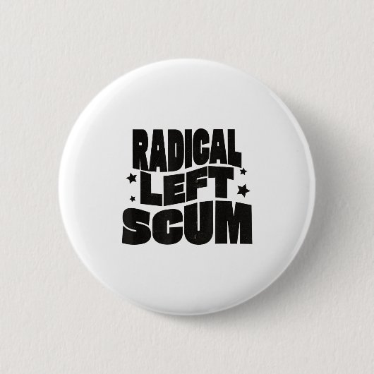 Radical Left S Funny Sarcastic Quote  缶バッジ (正面)