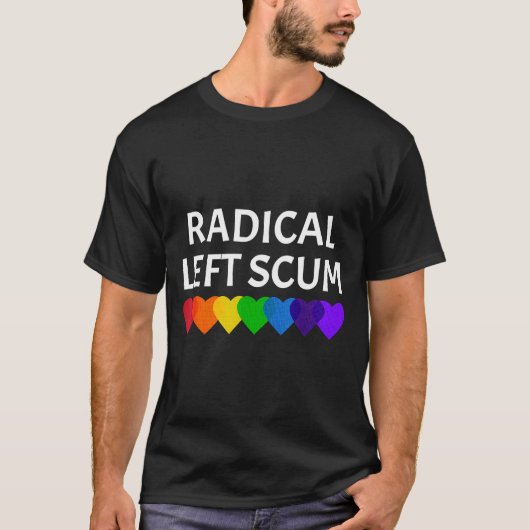 Radical Left S Funny Sarcastic Quote Tシャツ (正面)