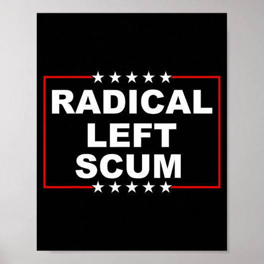 Radical Left S Shirt I Am Radical Left S Funny  ポスター (正面)