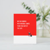 Radical Santa Claus removListミーム編集可能 シーズンポストカード (スタンド正面)