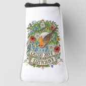 Radicalized by Basic Decency Aesthetic Art Bird ゴルフヘッドカバー (回転90)