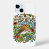 Radicalized by Basic Decency Aesthetic Art Bird Case-Mate iPhoneケース (裏面)