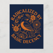 Radicalized by Basic Decency Bird Design シーズンポストカード (正面)