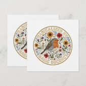 Radicalized by Basic Decency Bird Design – Vintage 招待状 (正面/裏面)