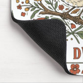 Radicalized by Basic Decency Bird Illustration  マウスパッド (コーナー)