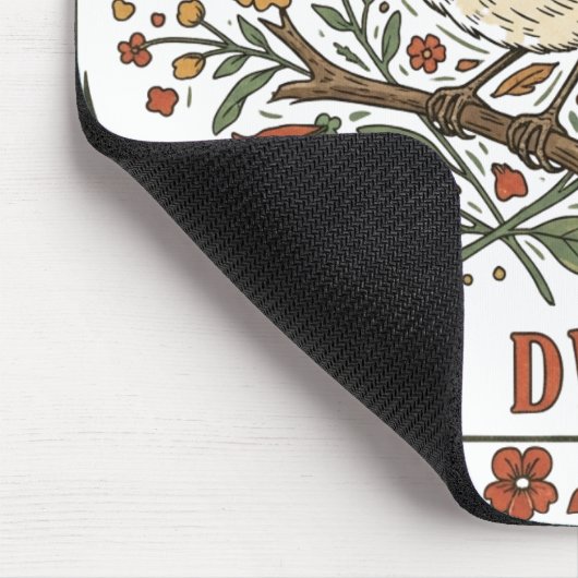 Radicalized by Basic Decency Bird Illustration  マウスパッド (コーナー)