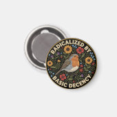 Radicalized by Basic Decency Birds lovers マグネット (正面/裏面)