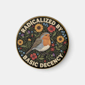 Radicalized by Basic Decency Birds lovers マグネット (正面)