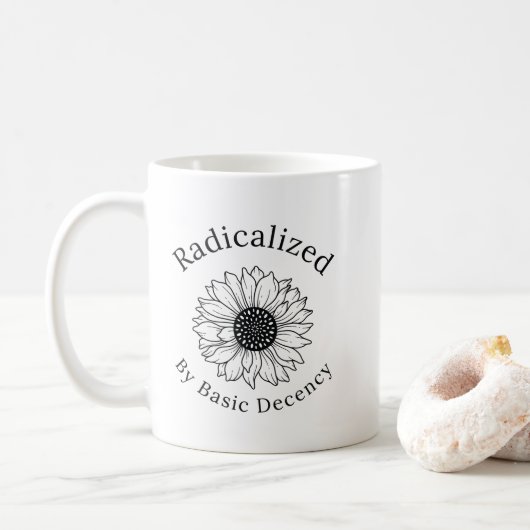 Radicalized by Basic Decency Coffee Mug コーヒーマグカップ (ドーナツ)