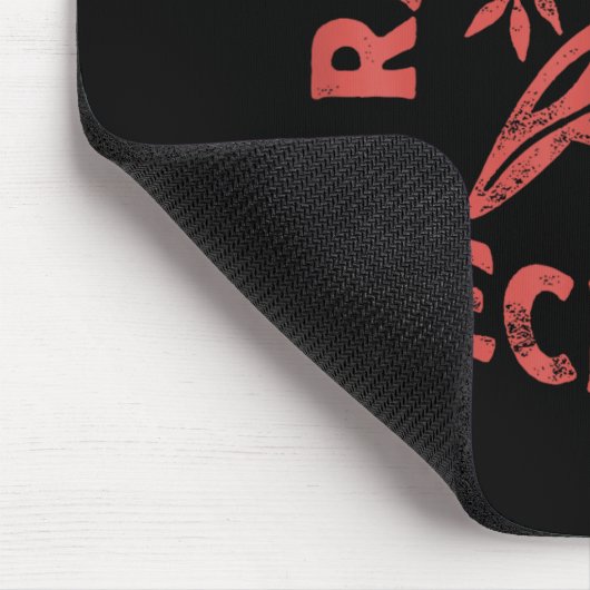 Radicalized By Basic Decency Resist Boho Floral Wo マウスパッド (コーナー)