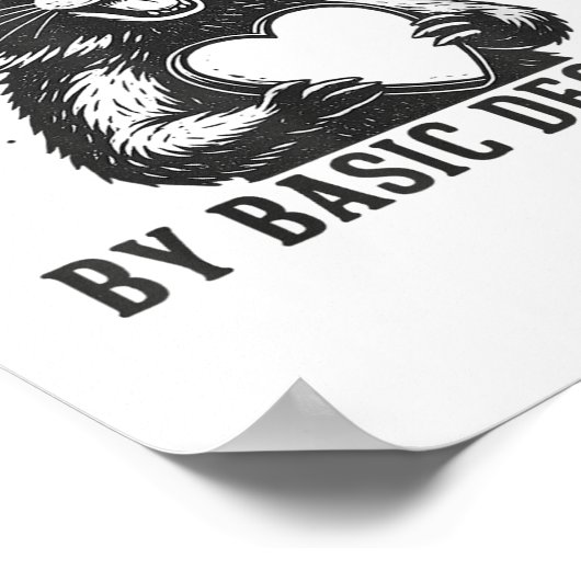 Radicalized By Basic Decency Resistance Funny Racc ポスター (角)