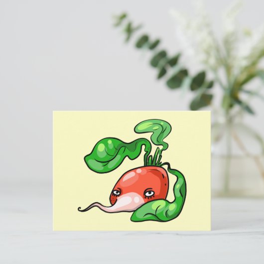 Radieschen radish ポストカード (スタンド正面)