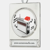 RADIO Banner Ornament シルバープレートバナーオーナメント (左)