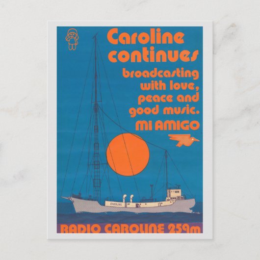Radio Caroline 259 - Mi Amigo号 ポストカード (正面)