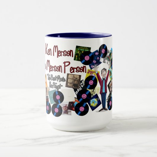 Radio disc-jockey Ken “The Merson Person” mug. マグカップ (中央)