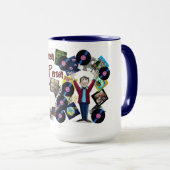 Radio disc-jockey Ken “The Merson Person” mug. マグカップ (正面右)