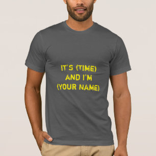 Radio DJ T-Shirt「It's (time) and I'm (お名前)」 Tシャツ