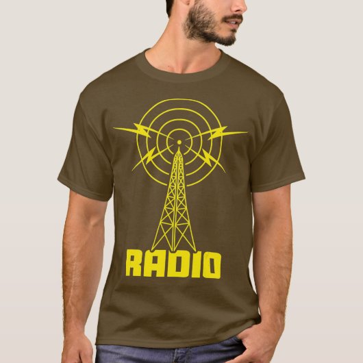 Radio for Ham Radio Amateur and Shortave Tシャツ (正面)