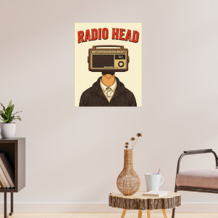 RADIO HEAD – ヴィンテージ・シュールレアリスム・レトロポスター ポスター