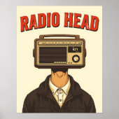 RADIO HEAD – Vintage Surreal Retro Poster ポスター (正面)