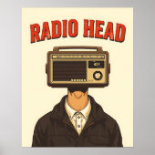 RADIO HEAD – Vintage Surreal Retro Poster  ポスター (正面)