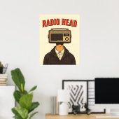 RADIO HEAD – Vintage Surreal Retro Poster  ポスター (ホームオフィス)