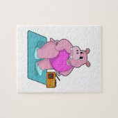 Radio.PNGとのフィットネスでHippo ジグソーパズル (横)