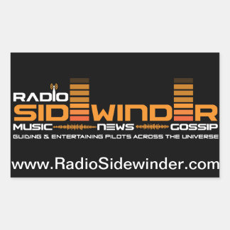 Radio Sidewinderのステッカーのシート 長方形シール