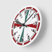 Radio silence clock ラウンド壁時計 (傾斜)