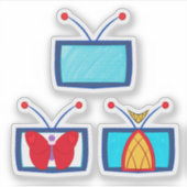 Radio(Static)Moth シール (正面)