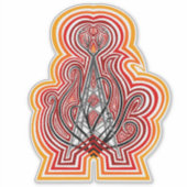 Radio Tower Graphic Ripples シール (正面)