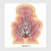 Radio Tower Graphic Ripples シール (シート)