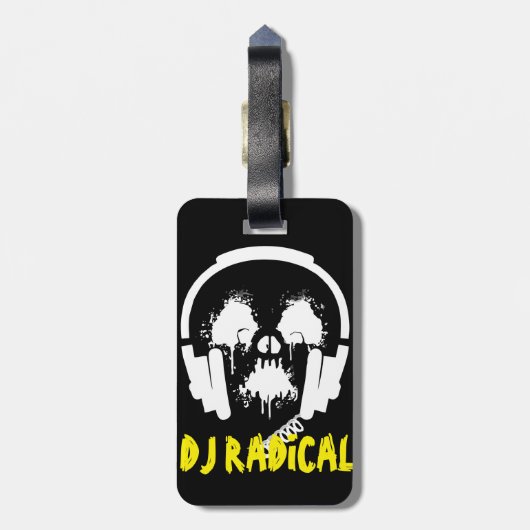 Radioactive DJ両面 ラゲッジタグ (裏面縦)