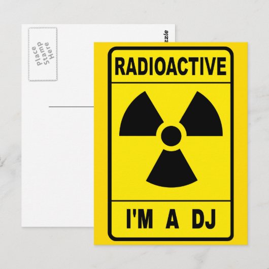 Radioactive DJ ポストカード (正面/裏面)