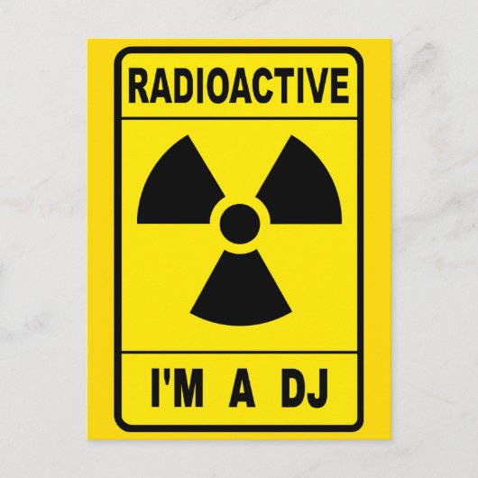 Radioactive DJ ポストカード (正面)