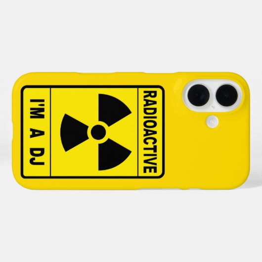 Radioactive DJ Case-Mate iPhoneケース (裏面 (横))
