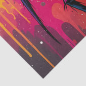 Radioactive Neon Spider Graffiti Decoupage Paper 薄葉紙 (詳細)