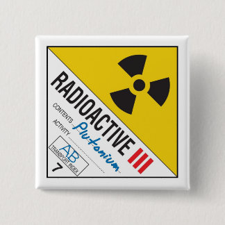 Radioactive - Plutonium 缶バッジ