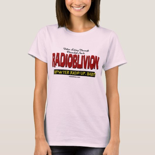 RadiOblivion – 上吹白 Tシャツ (正面)
