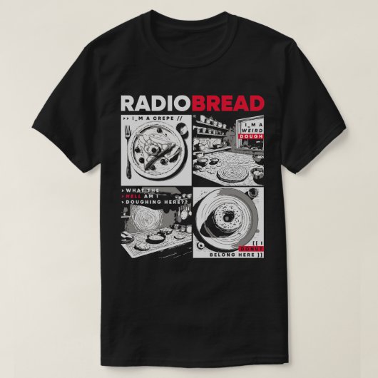 Radiobread おもしろい Parody Im A Crepe Tシャツ (デザイン正面)