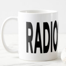 RADIOGRAPHY ブラックタイポグラフィーマグ