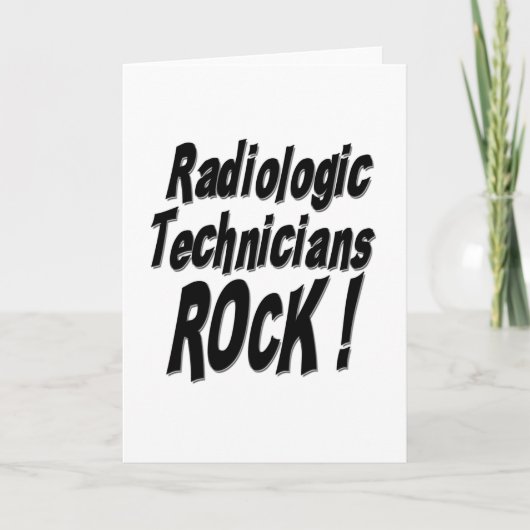 Radiologic技術者の石! 挨拶状 カード (正面)