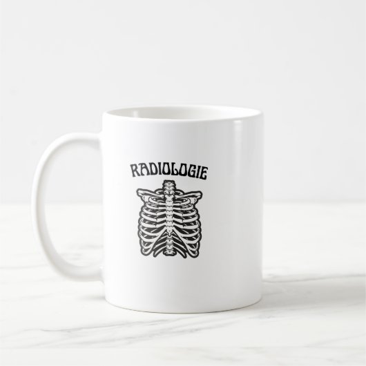 Radiologie Rib Cage Skeleton Illustration コーヒーマグカップ (左)