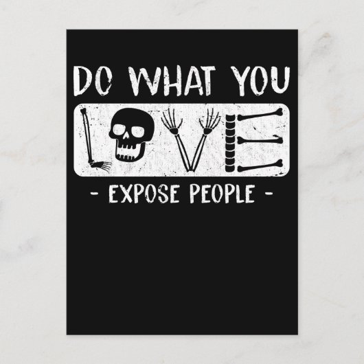 Radiologist Humor Skeleton Xray Radiology ポストカード (正面)